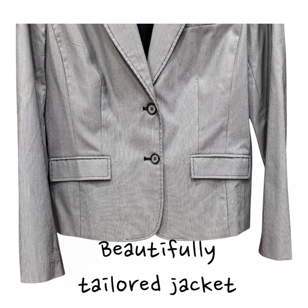 Grace Elements Professional Blazer Black/Grey Tai… - image 4